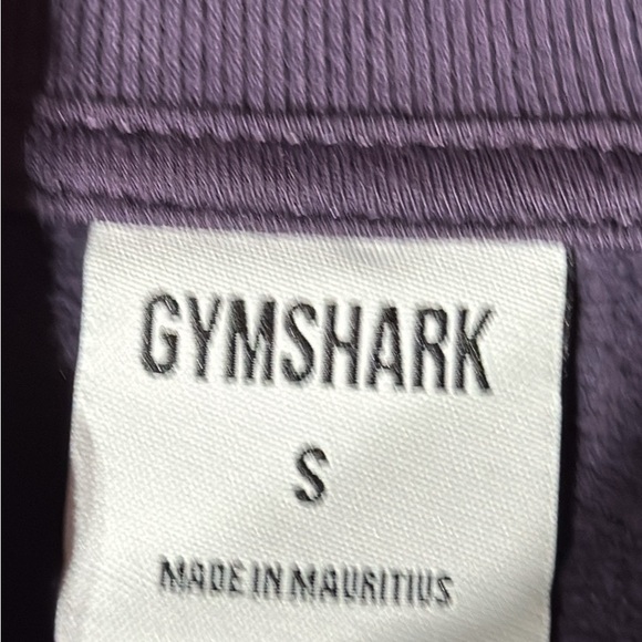 Gymshark Purple fleece hooded crop women size s - Picture 4 of 4